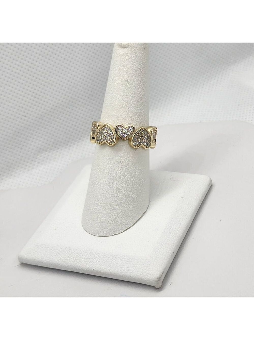 Brand New Sterling Silver 925 Multi Hearts Ring